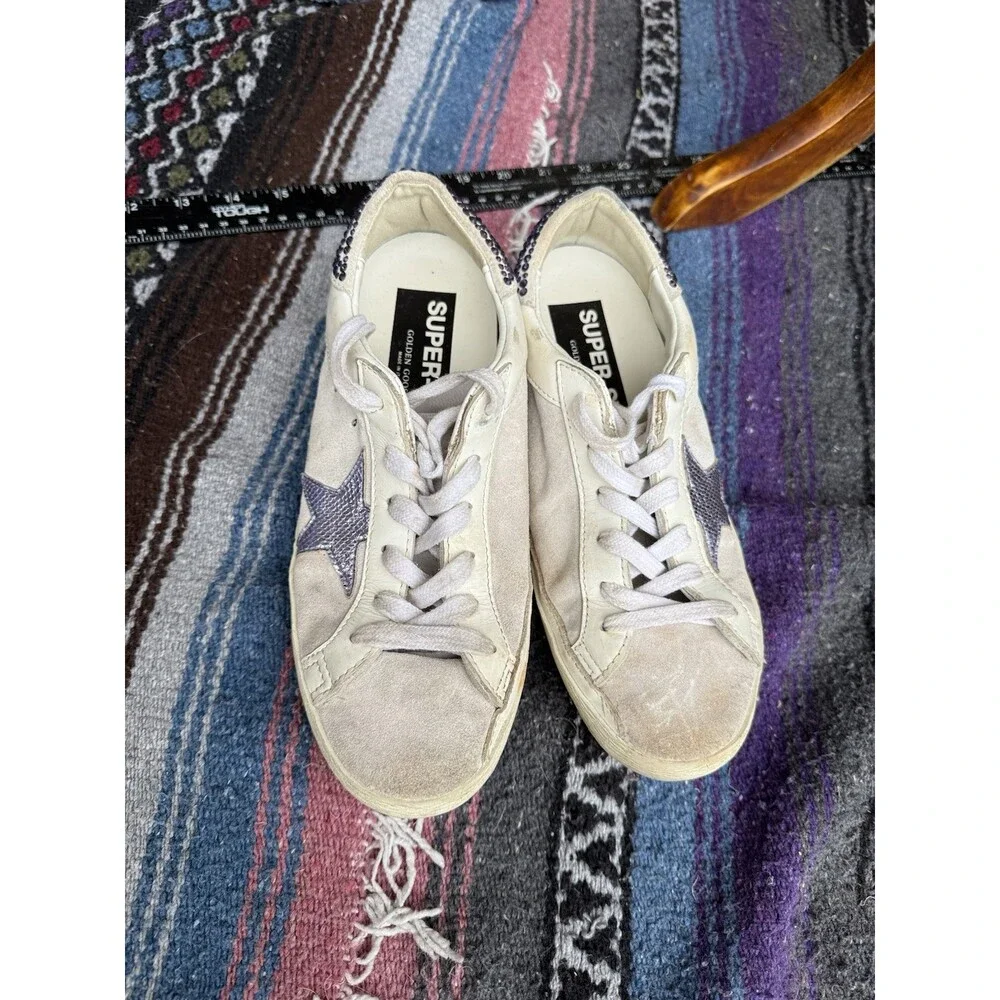 Golden Goose Super-Star Private Edit Womens US7 EU37 Star Crystal Heel Sneakers